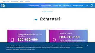 
                            11. Contattaci - Italgas