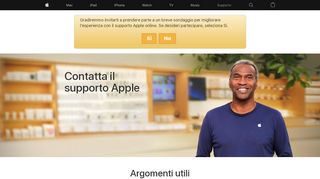 
                            7. Contattaci - Supporto Apple ufficiale - Apple Support