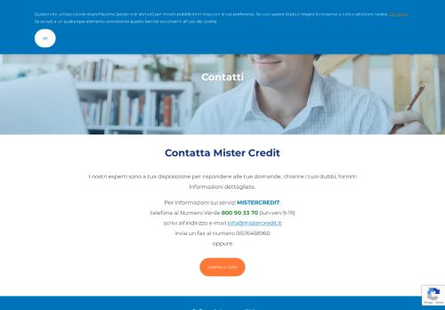 
                            8. Contatti - Assistenza | Mister Credit