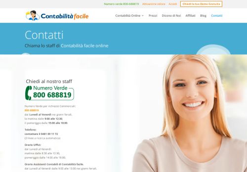 
                            3. Contatti | Contabilità ON-LINE Facile | Servizi + Programmi di ...