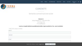 
                            9. Contatti Jforma | Gestionale enti Formazione