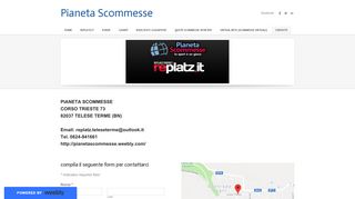 
                            10. Contatti - Pianeta Scommesse