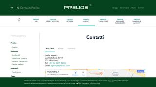 
                            6. Contatti | Prelios Corporate Website