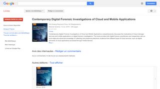 
                            4. Contemporary Digital Forensic Investigations of Cloud and ...