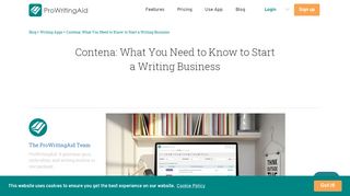 
                            5. Contena: What You Need to Know to Start a Writing Business