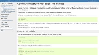 
                            2. Content composition with Edge Side Includes - Varnish Cache