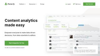 
                            3. Content dashboard built for news and media | Parse.ly Dashboard