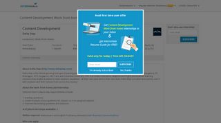
                            11. Content Development Work from home Internship at Delta Step ...
