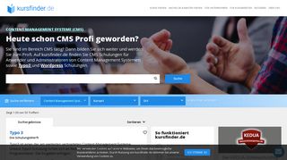 
                            5. Content Management Systeme (CMS) - Kursfinder.de