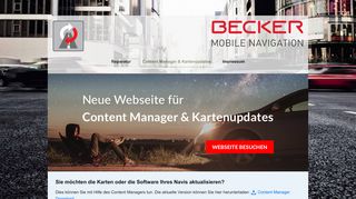 
                            2. Content Manager & Kartenupdates - Becker Navigation