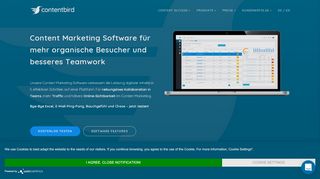 
                            2. Content Marketing Software | kostenlos testen ... - Contentbird