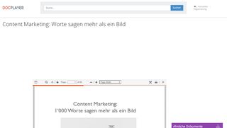 
                            4. Content Marketing: Worte sagen mehr als ein Bild - PDF - DocPlayer.org