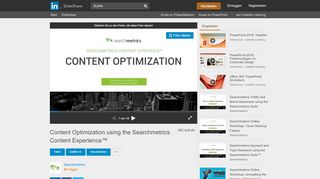 
                            13. Content Optimization using the Searchmetrics Content Experience™