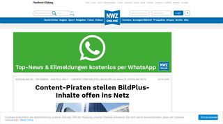 
                            11. Content-Piraten stellen BildPlus-Inhalte offen ins Netz - NWZonline