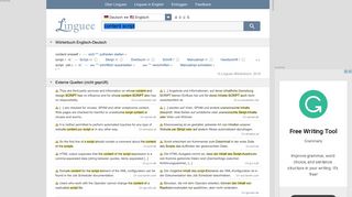 
                            8. content script - Deutsch-Übersetzung – Linguee Wörterbuch