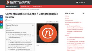 
                            11. ContentWatch Net Nanny 7 Comprehensive Review