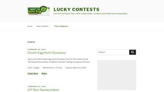 
                            7. Contests / Sweepstakes - Home of the latest online sweepstakes ...
