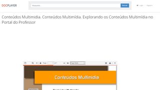 
                            11. Conteúdos Multimidia. Conteúdos Multimídia ... - DocPlayer.com.br