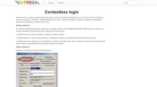 
                            5. Contextless login - Centrum Informatiky