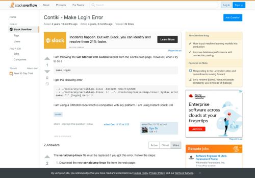 
                            10. Contiki - Make Login Error - Stack Overflow