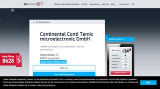 
                            5. Continental Conti Temic microelectronic GmbH - Ausbildung ME