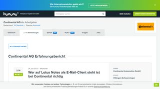 
                            8. Continental: Wer auf Lotus Notes als E-Mail-Client steht ist bei ...