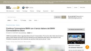 
                            10. Continua l'innovazione BMW con il lancio italiano del BMW ...