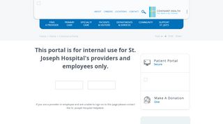 
                            10. Continue to Portal - St. Joseph Hospital