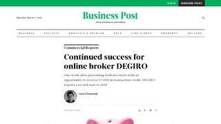 
                            4. Continued success for online broker DEGIRO | BusinessPost.ie