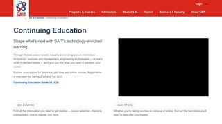 
                            11. Continuing Education | SAIT, Calgary, Canada