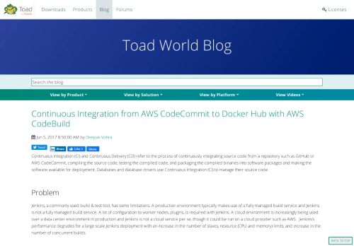 
                            6. Continuous Integration from AWS CodeCommit to Docker Hub with ...