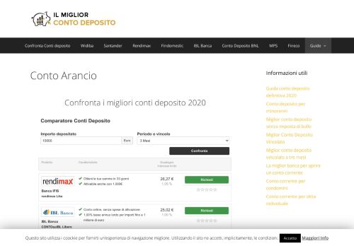
                            4. Conto Arancio 2019 - Conto Deposito