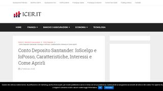 
                            12. Conto Deposito Santander: IoScelgo e IoPosso, Caratteristiche ... - Icer.it