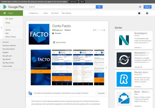 
                            10. Conto Facto – Apps bei Google Play