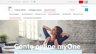 
                            2. Conto online myOne | myOne