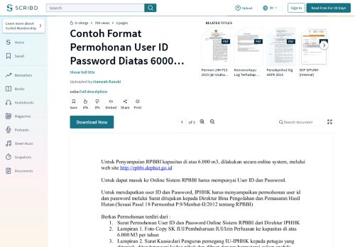 
                            6. Contoh Format Permohonan User ID Password Diatas 6000 Perluasan