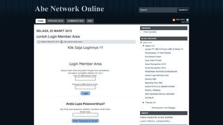 
                            7. contoh Login Member Area ~ Abe Network Online