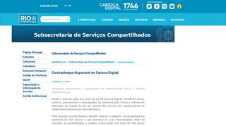 
                            2. Contracheque disponível no Carioca Digital - Prefeitura do Rio