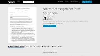 
                            12. contract of assignment form - Myuvc.com - Yumpu
