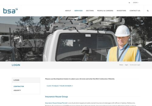 
                            6. Contractor Login - BSA Limited