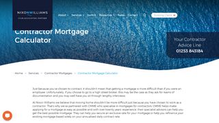 
                            10. Contractor Mortgage Calculator | Nixon Williams Accountancy