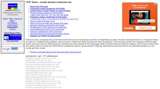 
                            11. contractor.net - 419 Scam