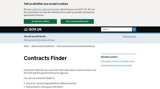 
                            4. Contracts Finder - GOV.UK