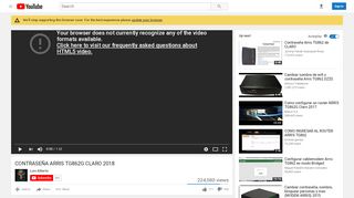 
                            7. CONTRASEÑA ARRIS TG862G CLARO 2018 - YouTube