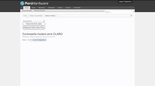 
                            7. Contraseña modem arris CLARO - Perú Hardware