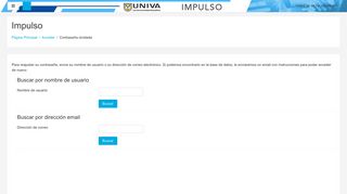 
                            1. Contraseña olvidada - Impulso