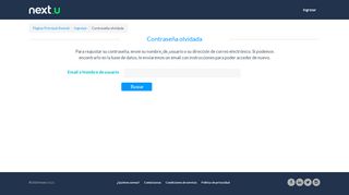 
                            2. Contraseña olvidada - Next U