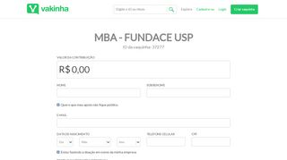 
                            12. Contribuindo para MBA - FUNDACE USP - Vaquinhas online ...