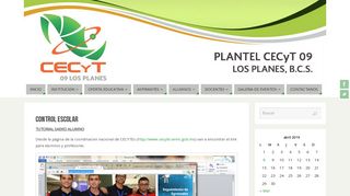 
                            7. Control Escolar – Cecyt 09