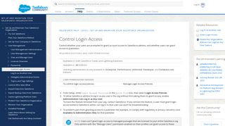 
                            5. Control Login Access - Salesforce Help